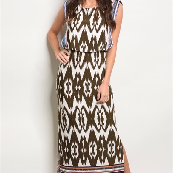 🌷SPRING READY🌷 Chevron Tribal Maxi - Picture 1 of 4